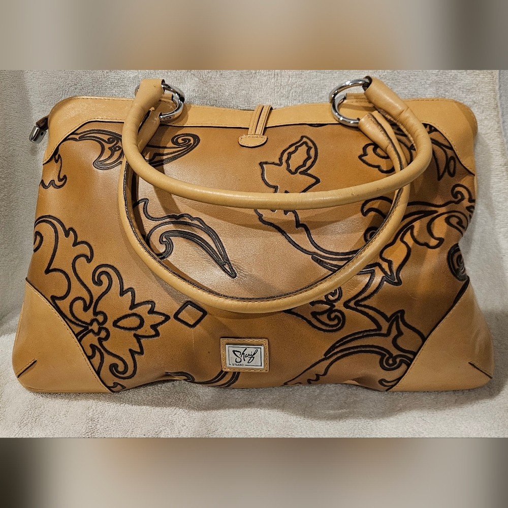 SHARIF STUDIO LEATHER HANDBAG